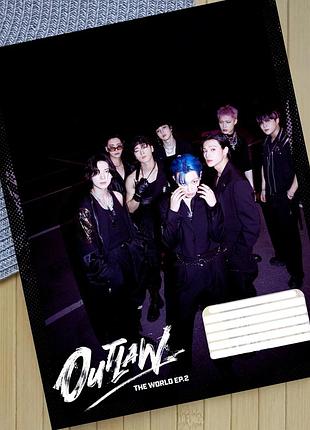 Тетрадь ейтиз ateez в клетку 18 листов (30633)