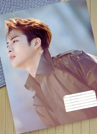 Тетрадь джексон ван jackson wang k-pop линия на 18 листов (30570)