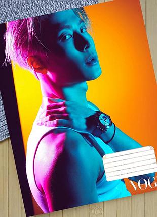Тетрадь джексон ван jackson wang k-pop линия на 18 листов (30582)