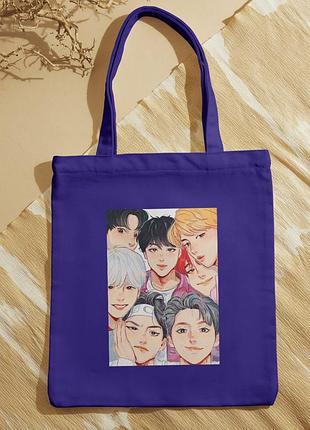 Сумка шоппер бтс bts (30529)