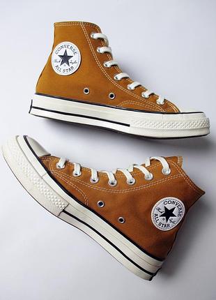 Кеды converse/конверс "chuck 70" high orange/sunflower