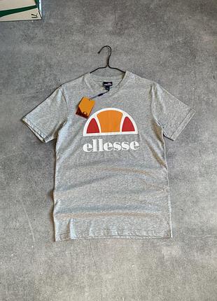 Ellesse ecrillo tee оригінал нова чоловіча футболка майка літня на літо легка тонка сіра меланж еліс спортивна на чоловіка хлопця фірмова брендова
