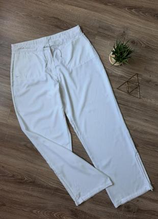 Технологические брюки nike golf dri-fit / белые спортивные штаны найм гольф оригинал xl