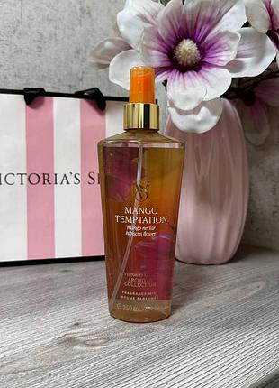 Парфумований зволожуючий спрей для тіла від victoria’s secret mango temptation fragrance mist.