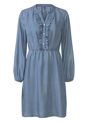 Платье из лиоцелла для женщины esmara lyocel (tencel™) 498334 46(l) синий