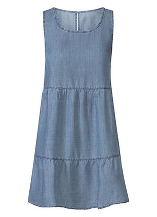 Платье из лиоцелла для женщины esmara lyocel (tencel™) 408267 38(s) голубой