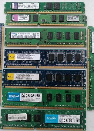 Оперативная память ddr 3 различного объема.
