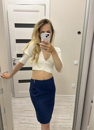 Джинсова спідниця zara