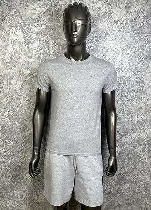 Tommy hilfiger regular fit футболка s размер спортивная серая