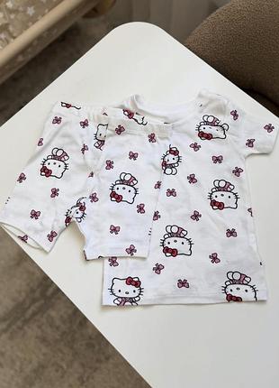 Детский комплект костюм набор 2в1 шорты + футболка от primark