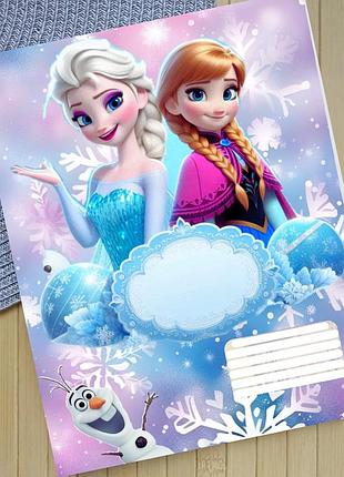 Тетрадь холодное сердце frozen в клетку 18 листов (29857)