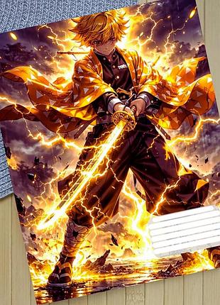 Тетрадь клинок рассекающий демонов kimetsu no yaiba в клетку 18 листов (29990)