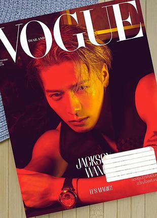 Тетрадь джексон ван jackson wang k-pop клетка на 18 листов (30590)