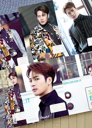 Набір зошитів джексон ван jackson wang k-pop лінія на 18 аркушів 6 шт (30619)