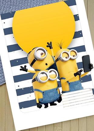 Тетрадь миньоны minions в линию 18 листов (29547)