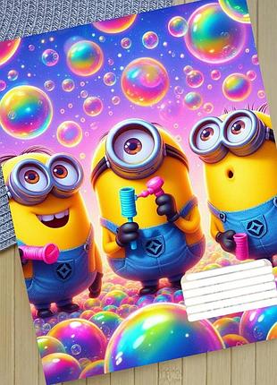 Тетрадь миньоны minions в клетку 18 листов (29530)