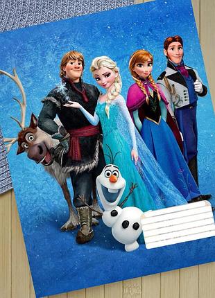 Зошит крижане серце frozen в лінію 18 аркушів (29888)
