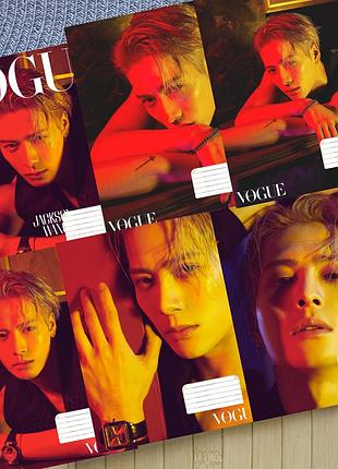 Набор тетрадей джексон ван jackson wang k-pop линия на 18 листов 6 шт (30618)