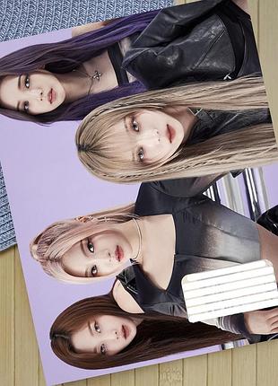Тетрадь эспа aespa k-pop клетка на 18 листов (29722)