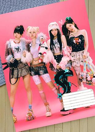 Тетрадь эспа aespa k-pop клетка на 18 листов (29721)