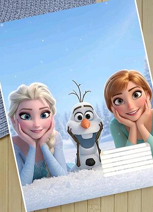 Тетрадь холодное сердце frozen в клетку 18 листов (29863)