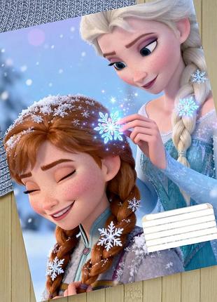 Тетрадь холодное сердце frozen в клетку 18 листов (29865)