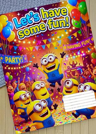 Тетрадь миньоны minions в клетку 18 листов (29529)
