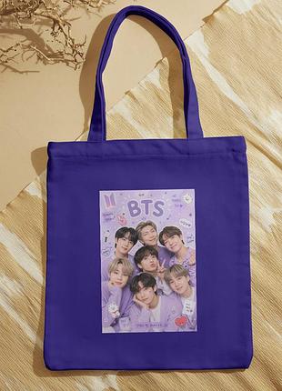 Сумка шоппер бтс bts (30549)