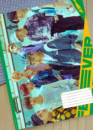 Зошит ейтіз ateez в клітинку 18 аркушів (30645)