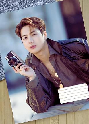 Тетрадь джексон ван jackson wang k-pop линия на 18 листов (30575)