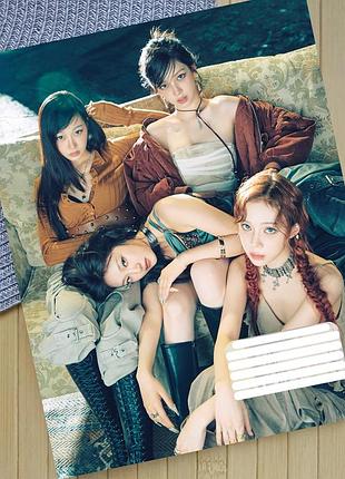 Тетрадь эспа aespa k-pop линия на 18 листов (29729)