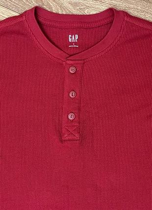 Лонгслив gap красный, s 2