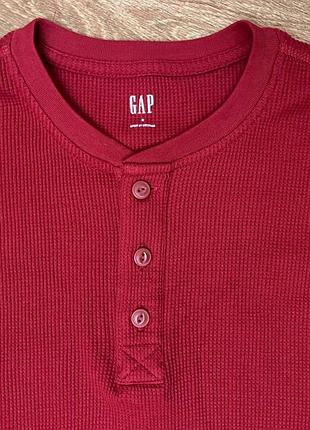 Лонгслив gap красный, s 3