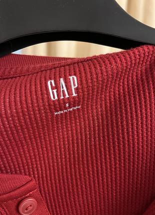 Лонгслив gap красный, s 9