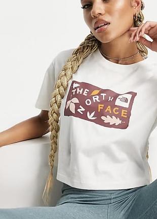 The north face біла жіноча оригінальна футболка !