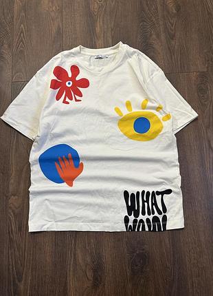 Футболка zara біла