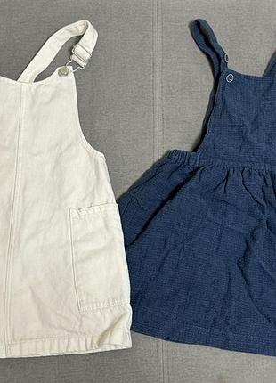 Дитячий сарафан zara 4-5 років джинсовий та бавовняний