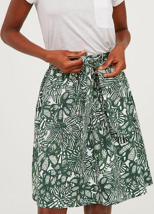 Юбка h&amp;m с завязками спереди, с резинкой на поясе 💚