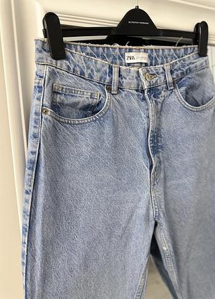 Джинси zara mom fit з високою посадкою дефект