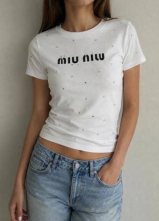 Футболка від бренду miu miu