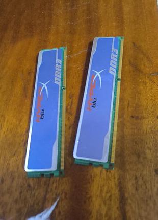 Оперативна пам'ять ddr3 4gb (2x2gb) kingston hyperx blu 1600mhz (khx1600c9ad3b1/2g)