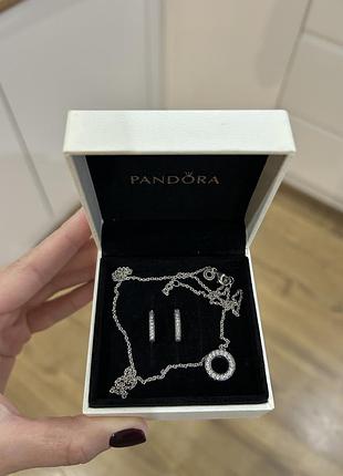 Сережки і кулон pandora