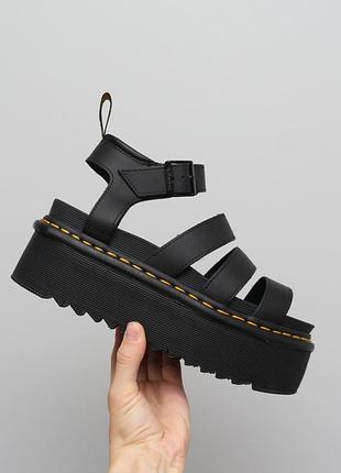 Дуже круті шкіряні босоніжки на платформі dr. martens blaire quad оригінал шкіра розмір 39 на стопу 25 см
