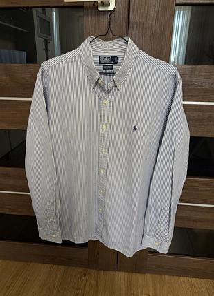 Сорочка/рубашка polo ralph lauren розмір m/l. приталений крій. 100% оригінал.