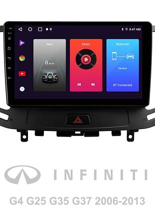 Штатна магнітола sigma f9216 2+32 gb infiniti g4 g25 g35 g37 2006-2013 9"