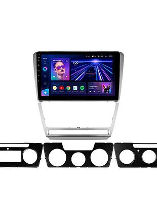 Штатна магнітола teyes cc3 4+32 gb skoda octavia 2 a5 2008-2013 silver 10"