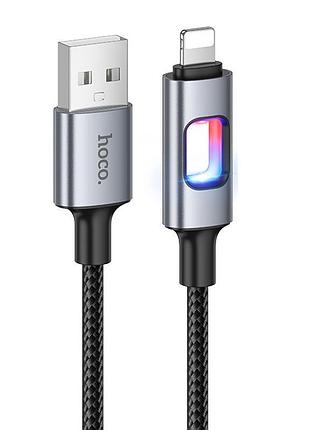 Дата кабель hoco u144 new usb to lightning 2.4a (1.2m) black
