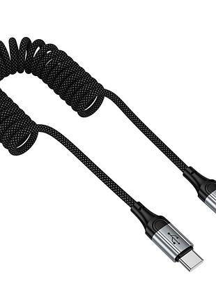 Дата кабель hoco x121 nuevo type-c to type-c 60w (1.5m) black 3