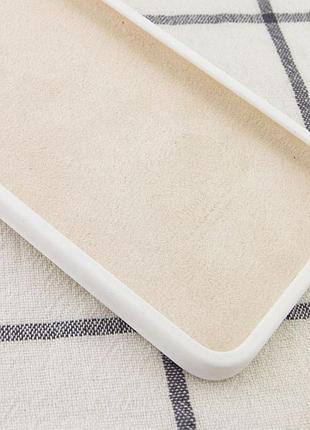 Чехол silk square full camera protective (aa) no logo для apple iphone 11 pro max (6.5") белый / white 3