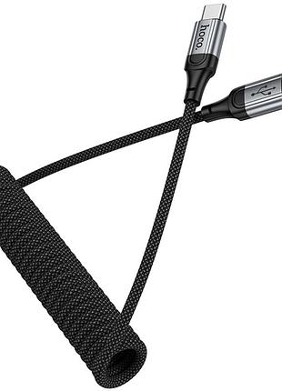 Дата кабель hoco x121 nuevo type-c to type-c 60w (1.5m) black 7